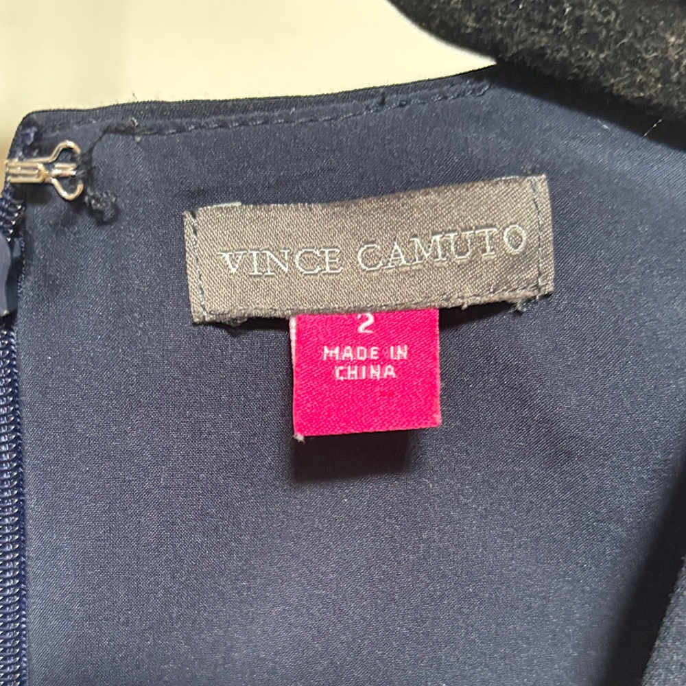 VINCE CAMUTO Navy Sleeveless Jumpsuit - Picture 2 of 6